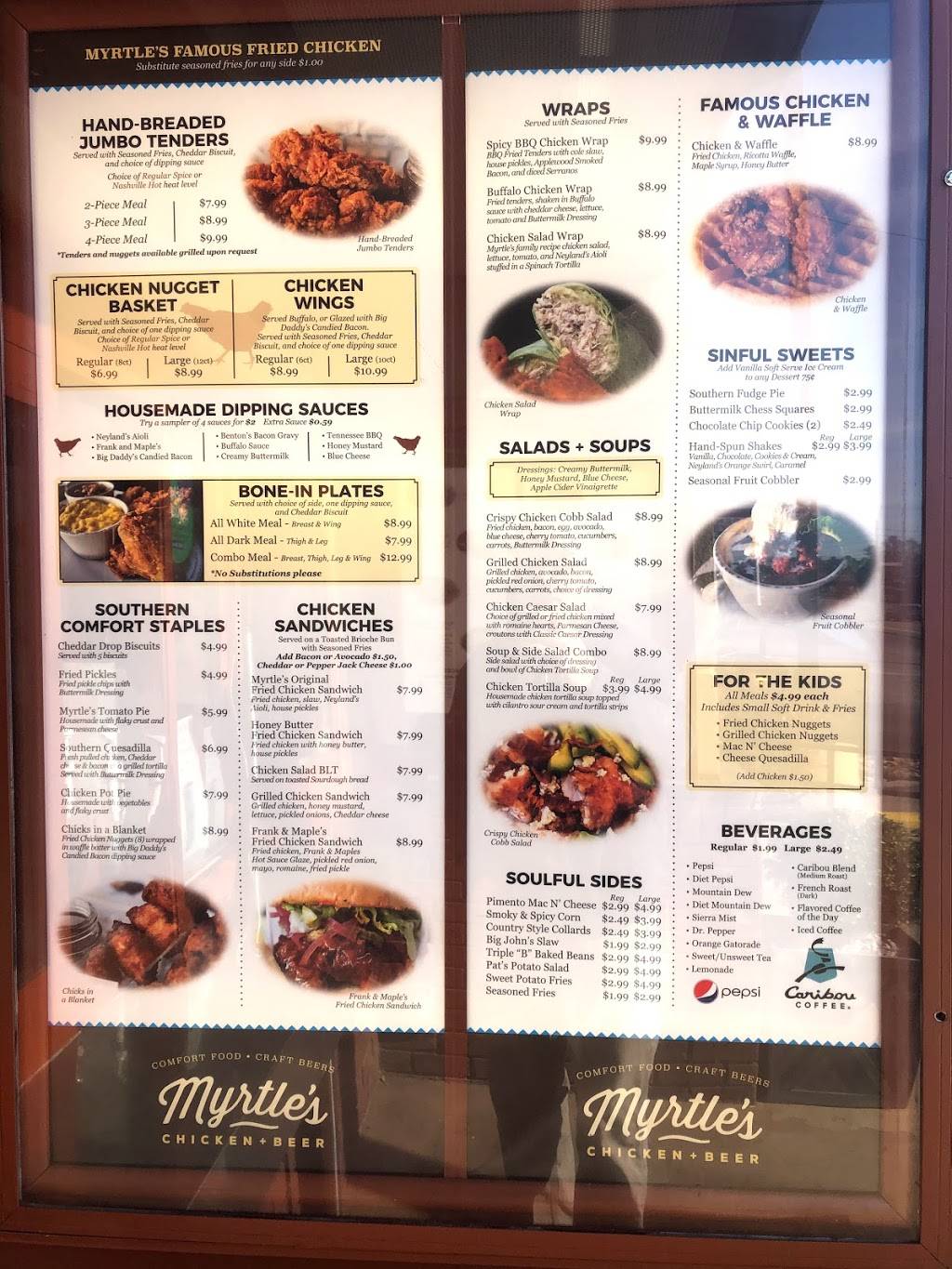 Myrtles Chicken and Beer - West | restaurant | 7063 Kingston Pike, Knoxville, TN 37919, USA | 8655002667 OR +1 865-500-2667