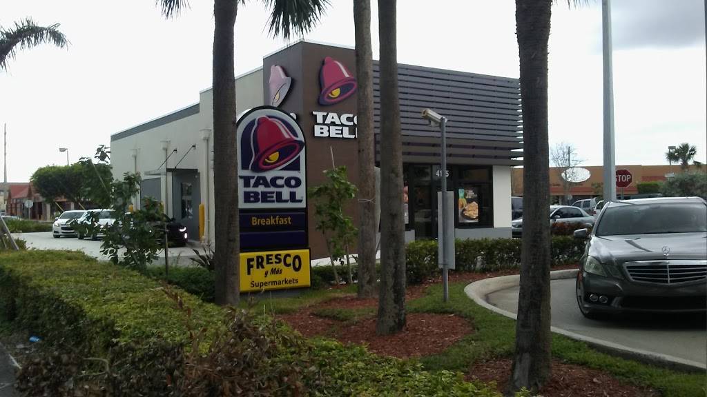 Taco Bell | meal takeaway | 4185 SW 147th Ave, Miami, FL 33185, USA | 3052258955 OR +1 305-225-8955
