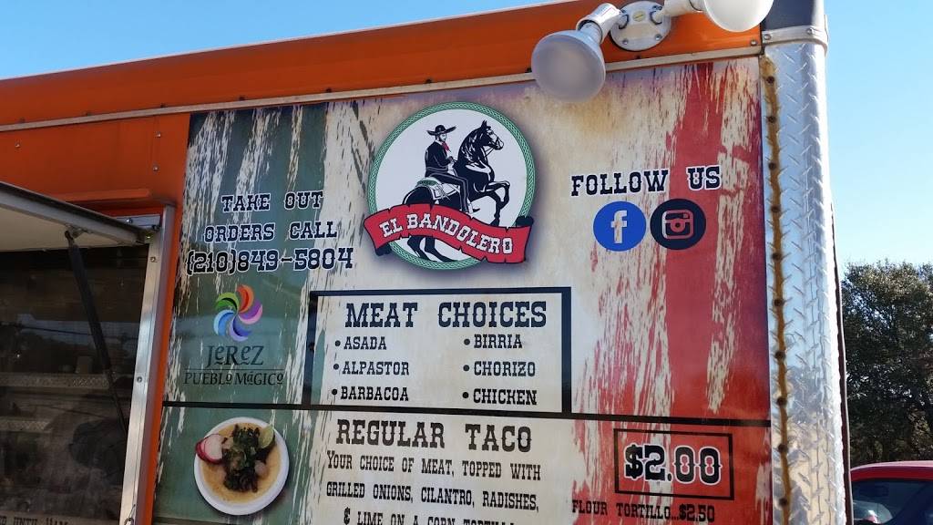 El Bandolero Tacos #2 | restaurant | 25390 US-281, San Antonio, TX 78258, USA | 2108495804 OR +1 210-849-5804