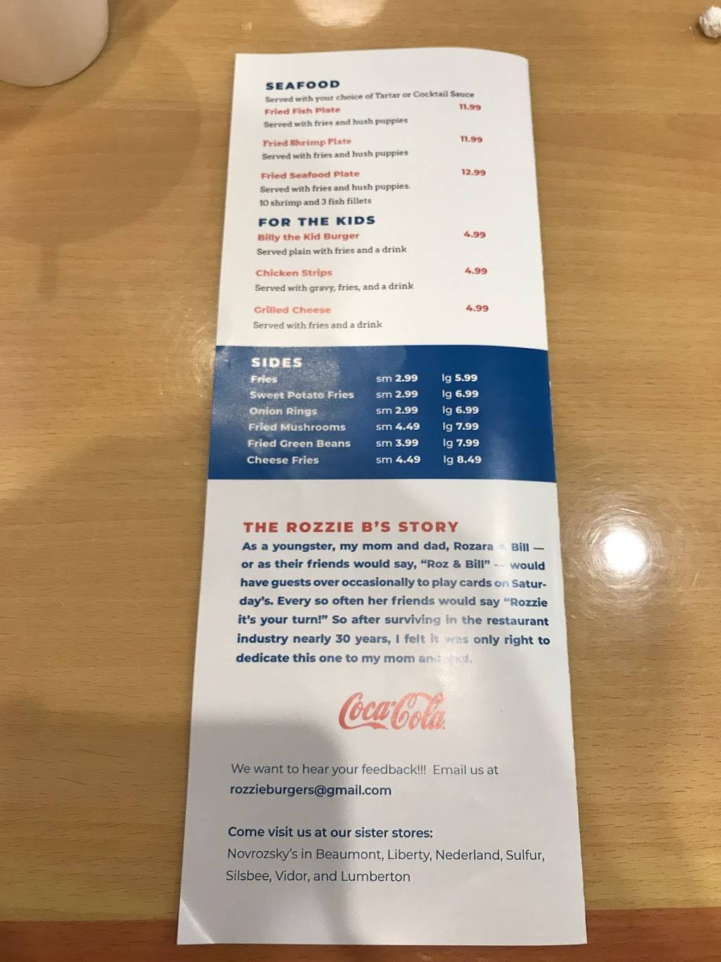 Rozzie Bs | restaurant | 9675 Eagle Dr, Mont Belvieu, TX 77523, USA | 8323077352 OR +1 832-307-7352