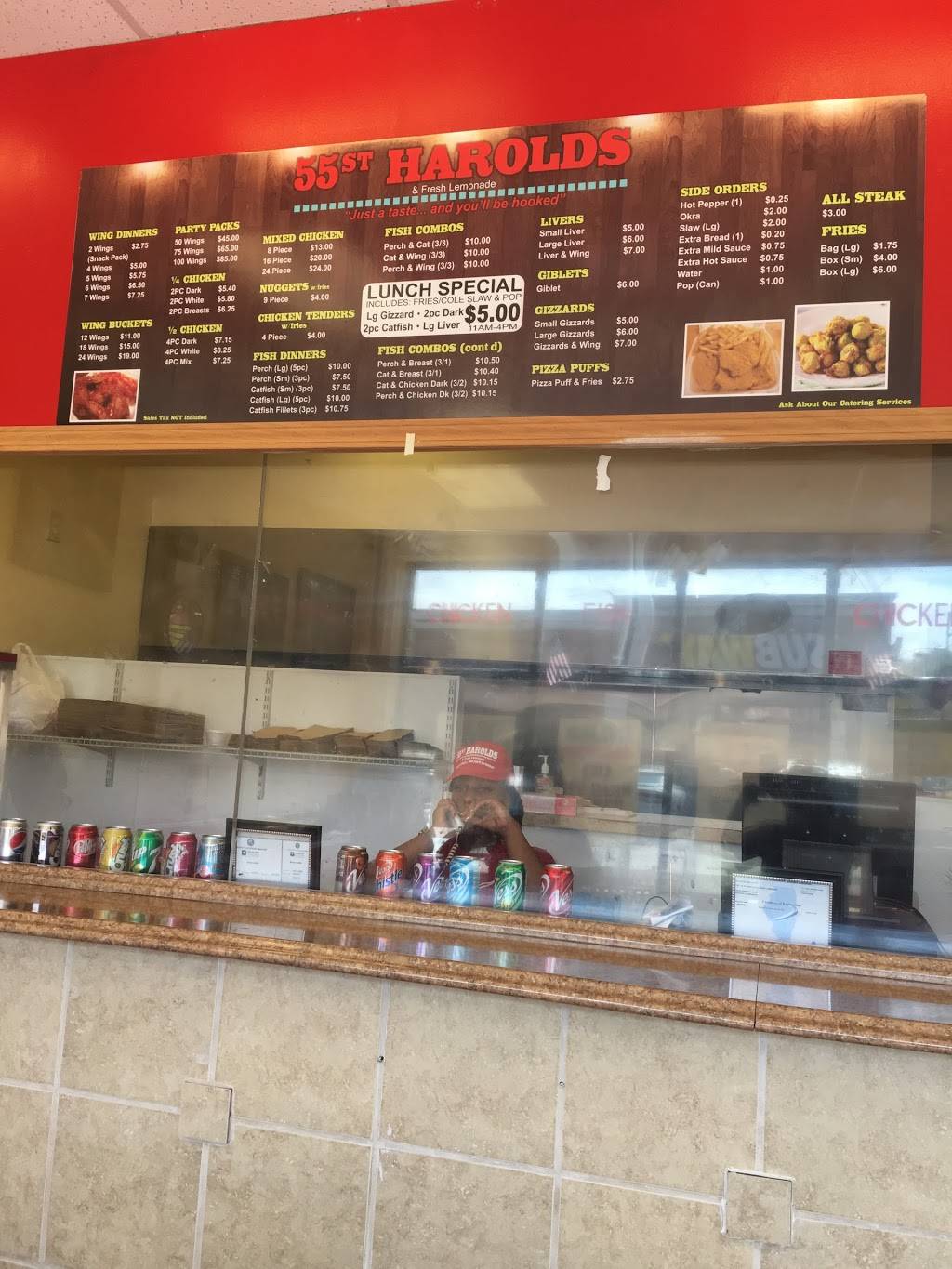 55 ST Harolds & fresh lemonade | restaurant | 740 W Garfield Blvd, Chicago, IL 60609, USA | 8728187555 OR +1 872-818-7555