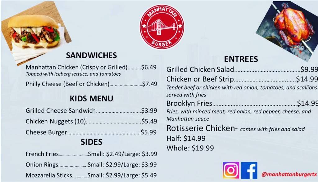 Manhattan Burger | restaurant | 700 W Spring Creek Pkwy #106, Plano, TX 75023, USA | 4695736577 OR +1 469-573-6577