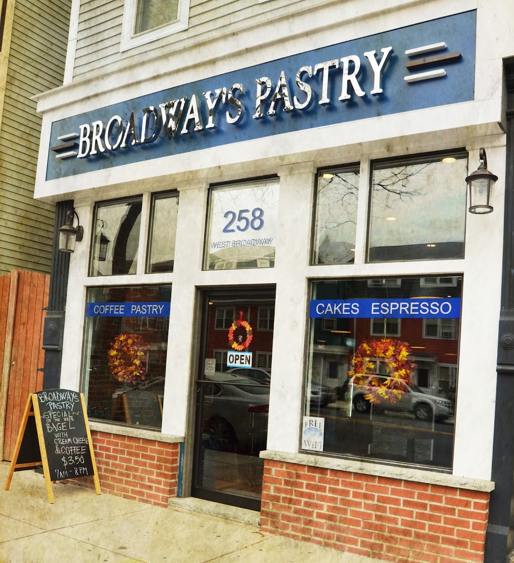 Broadway’s Pastry & Coffee Shop | bakery | 258 W Broadway, Boston, MA 02127, USA | 6172682253 OR +1 617-268-2253