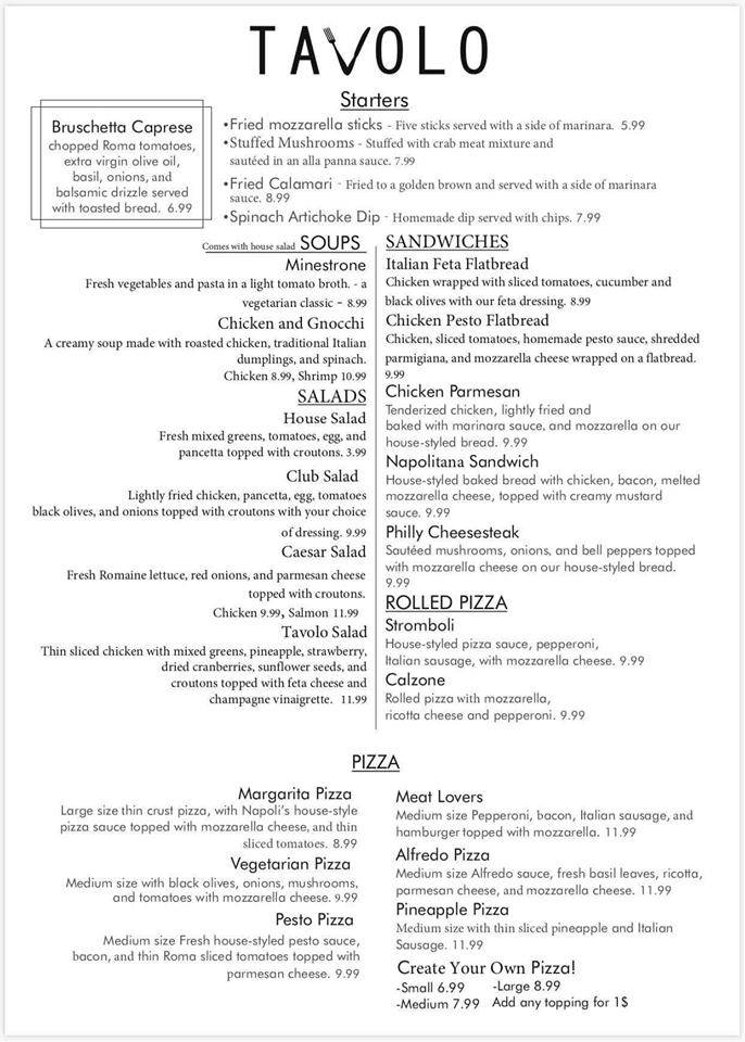 Tavolo Italian Ristorante | restaurant | 3000 Jennings Ln, Batesville, AR 72501, USA | 8705698569 OR +1 870-569-8569