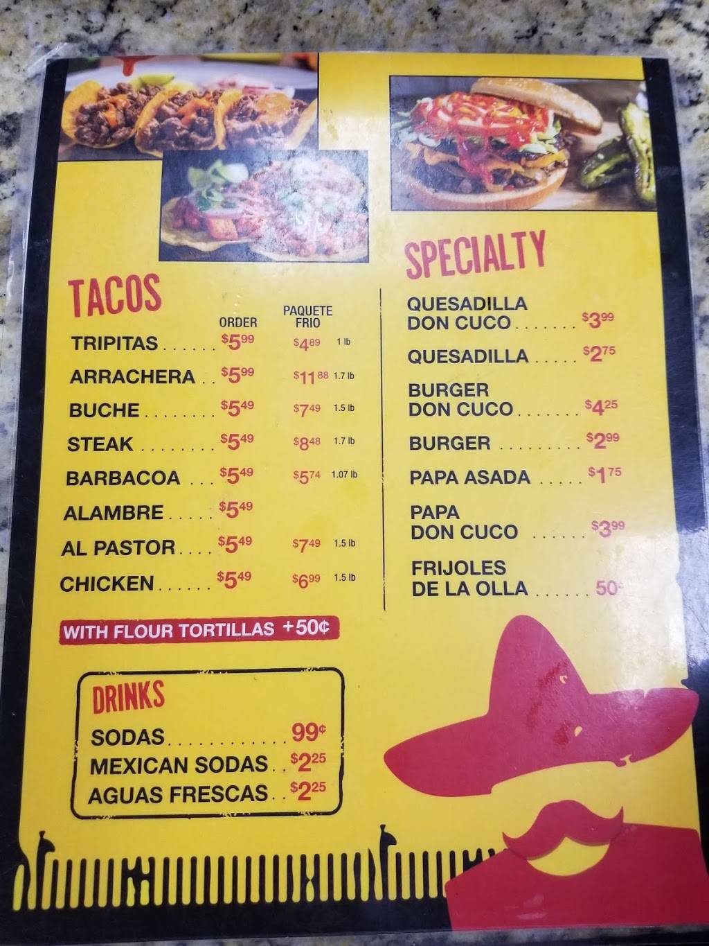 Tacos Don Cuco Dyer | restaurant | 9581 Dyer St, El Paso, TX 79924, USA | 9155004164 OR +1 915-500-4164