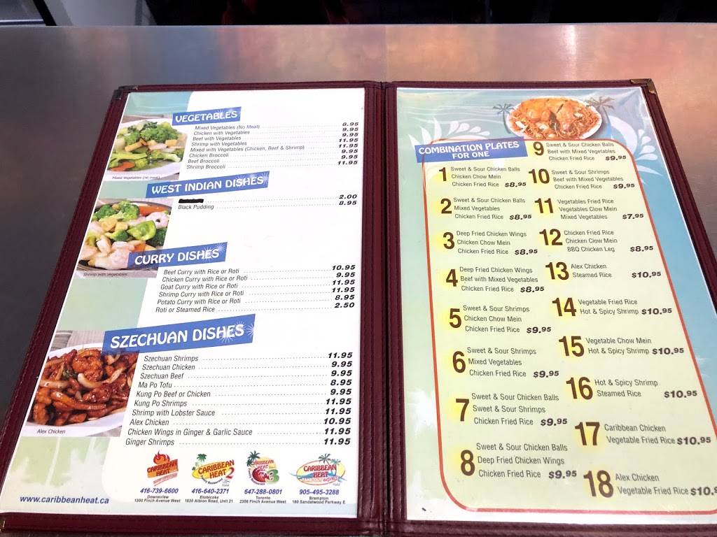 Caribbean Heat Take Out Express Brampton | meal takeaway | 180 Sandalwood Pkwy E Unit 8A, Brampton, ON L6Z 1Y4, Canada | 9054953288 OR +1 905-495-3288