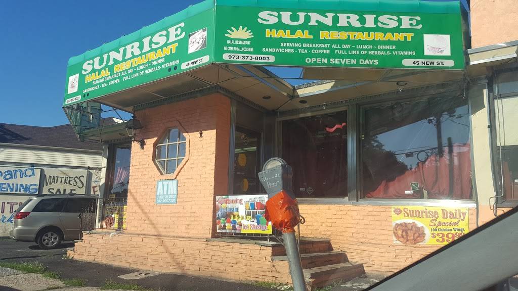 Sunrise Halal Restaurant | restaurant | 45 New St, Irvington, NJ 07111, USA | 9733738003 OR +1 973-373-8003
