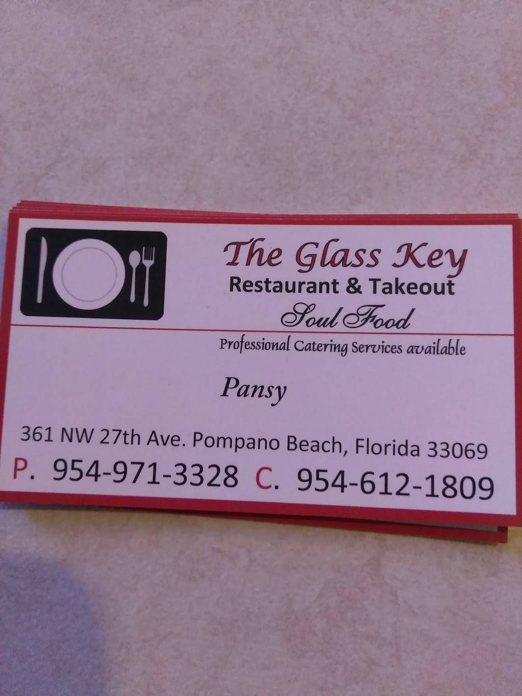 Glasskey Restaurant & Take-Out | meal takeaway | 361 NW 27th Ave, Pompano Beach, FL 33069, USA | 9549713328 OR +1 954-971-3328