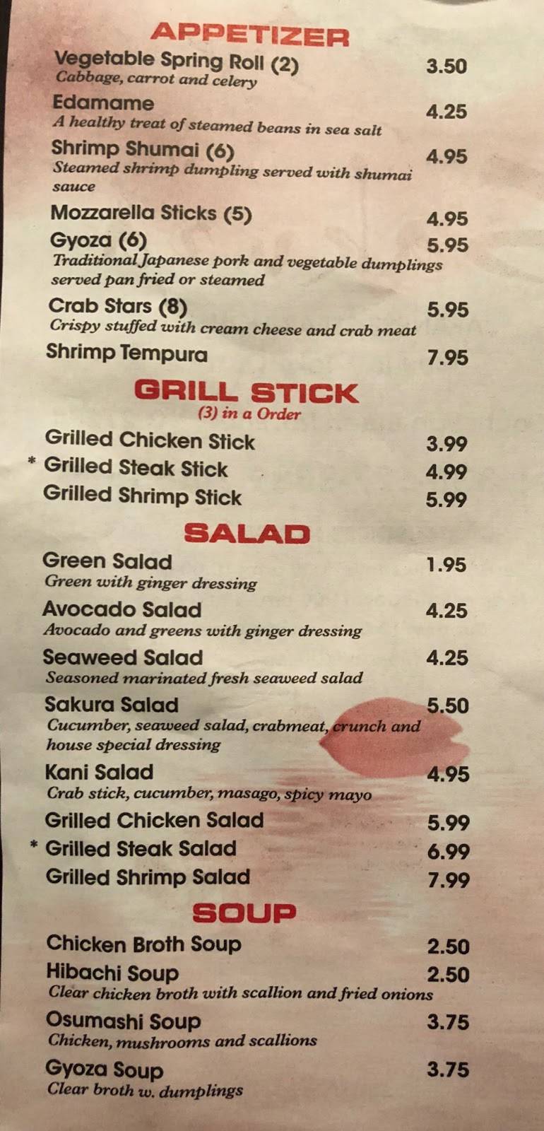 Sakura | restaurant | 640 S Van Buren Rd # L, Eden, NC 27288, USA | 3366278883 OR +1 336-627-8883