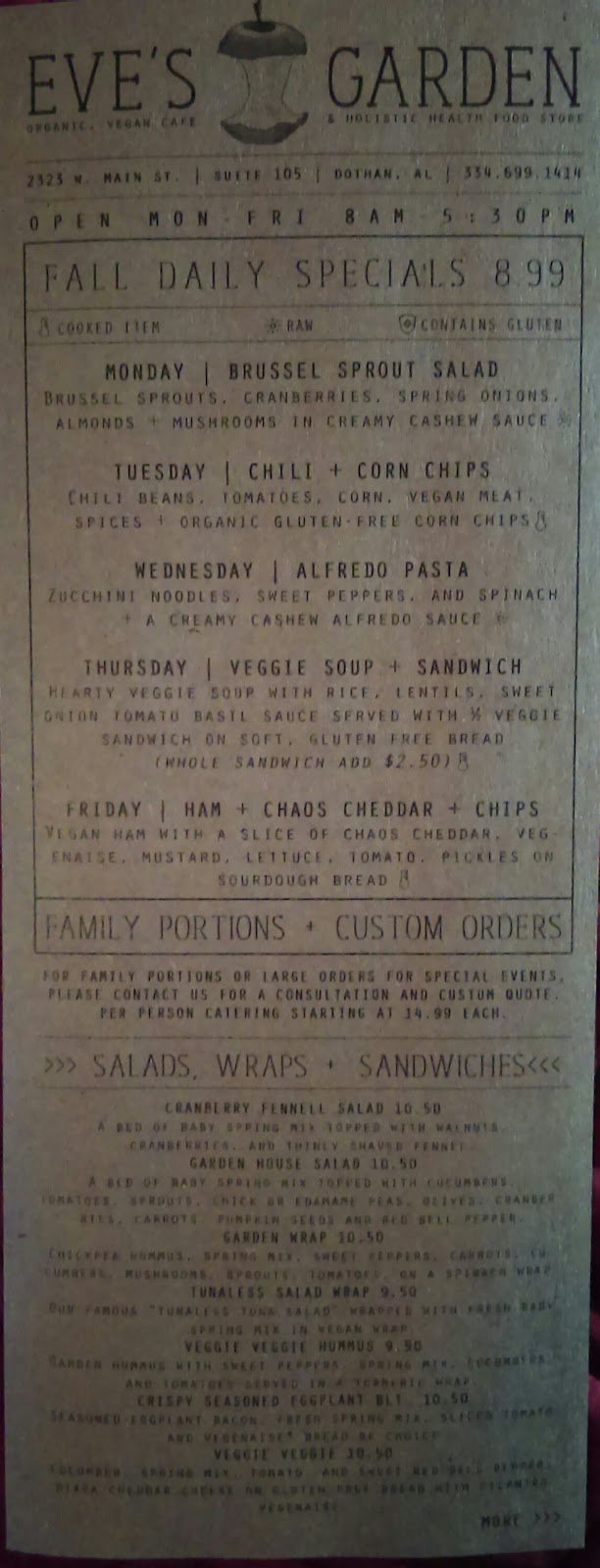 Eves Garden | restaurant | 2323 W Main St, Dothan, AL 36301, USA | 3346991414 OR +1 334-699-1414