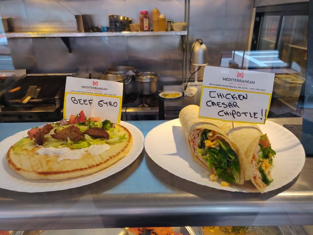 Mediterranean Grill | meal delivery | 281 Franklin St, Boston, MA 02110, USA | 6173384507 OR +1 617-338-4507