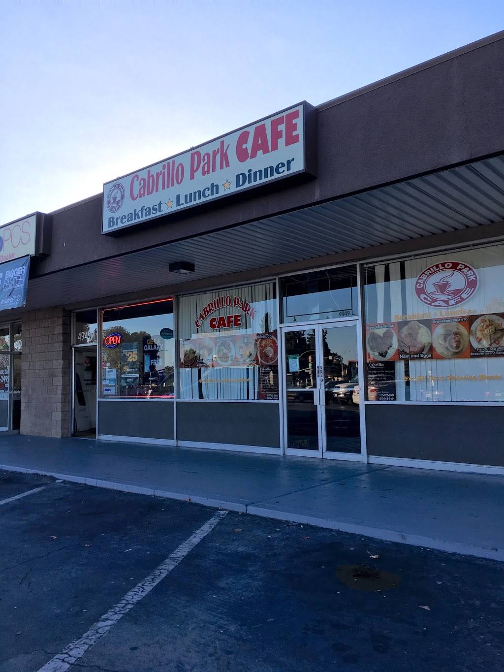 Cabrillo Park Cafe | restaurant | 4949 Stevenson Blvd L, Fremont, CA 94538, USA | 5102267777 OR +1 510-226-7777