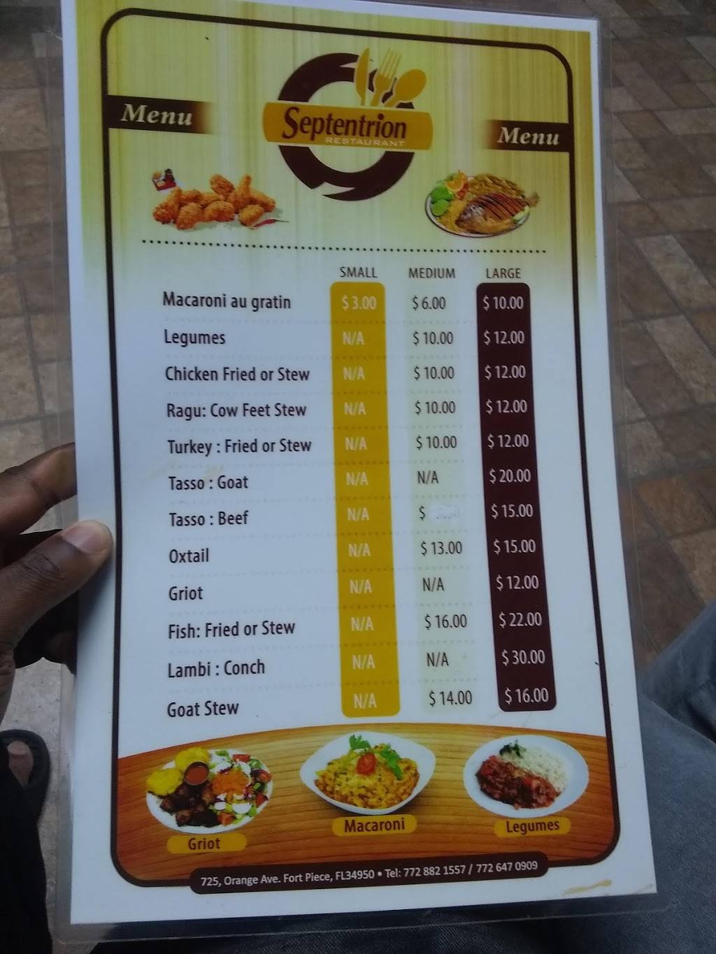 Septentrion Market & Restaurant | restaurant | 725 Orange Ave, Fort Pierce, FL 34950, USA | 7728821557 OR +1 772-882-1557