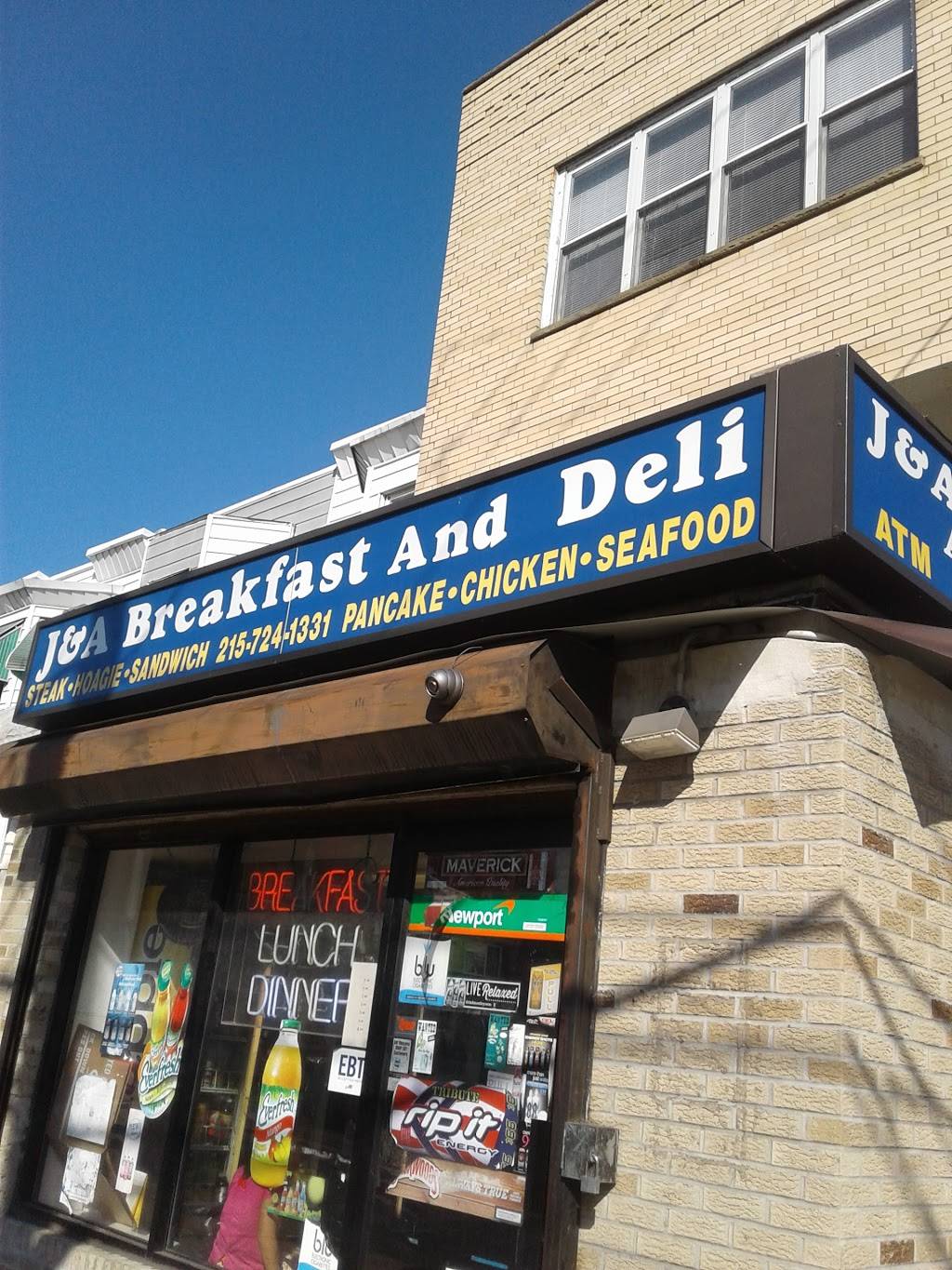 J & A Breakfast And Deli | restaurant | 6101 Elmwood Ave, Philadelphia, PA 19142, USA | 2157241331 OR +1 215-724-1331