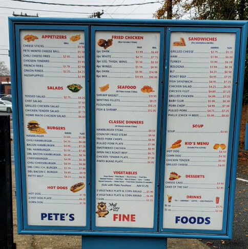 Petes of Spartanburg | restaurant | 731 S Church St, Spartanburg, SC 29306, USA | 8643081364 OR +1 864-308-1364