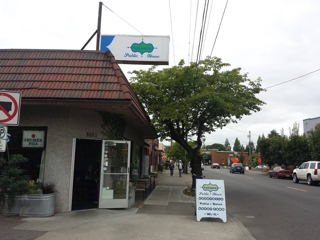 Leisure Public House | restaurant | 8002 N Lombard St, Portland, OR 97203, USA | 5032897606 OR +1 503-289-7606