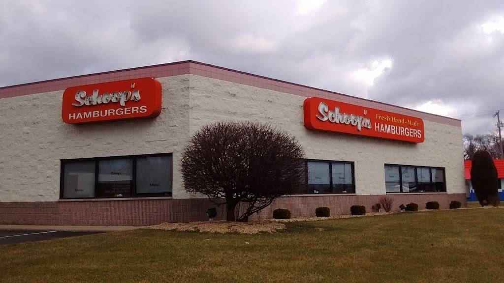 Schoops Hamburgers | restaurant | 136 US-30, Schererville, IN 46375, USA | 2193223332 OR +1 219-322-3332