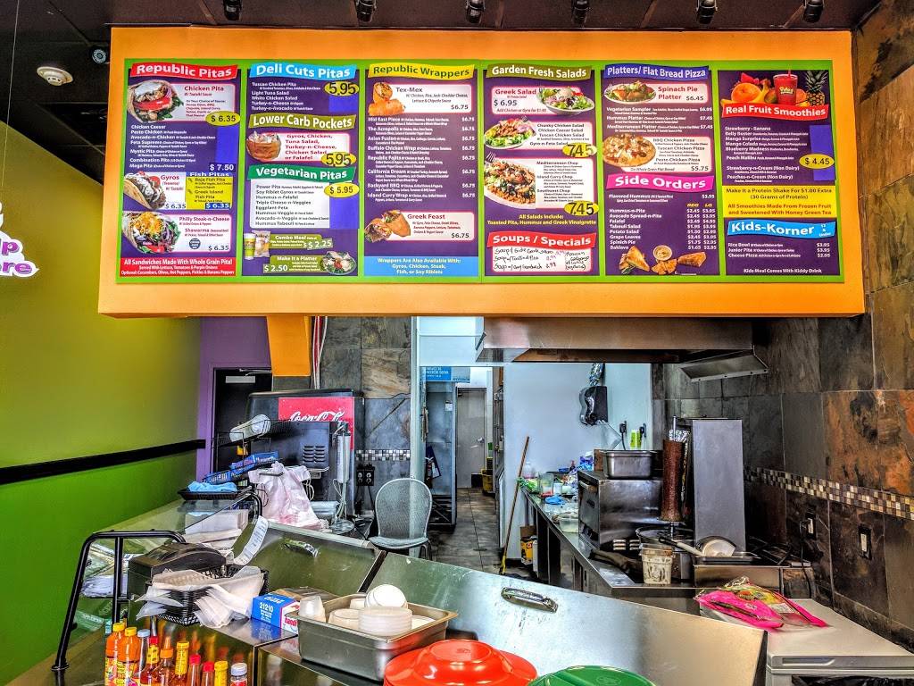 Pitas Republic | restaurant | 8215 Tourist Center Dr, Bradenton, FL 34201, USA | 9413591234 OR +1 941-359-1234