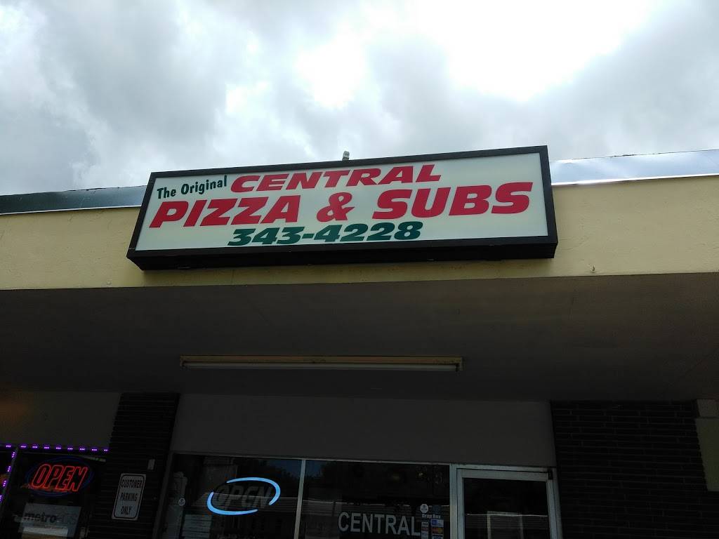 Central Pizza & Subs | restaurant | 6405 Central Avenue North, St. Petersburg, FL 33710, USA | 7273434228 OR +1 727-343-4228