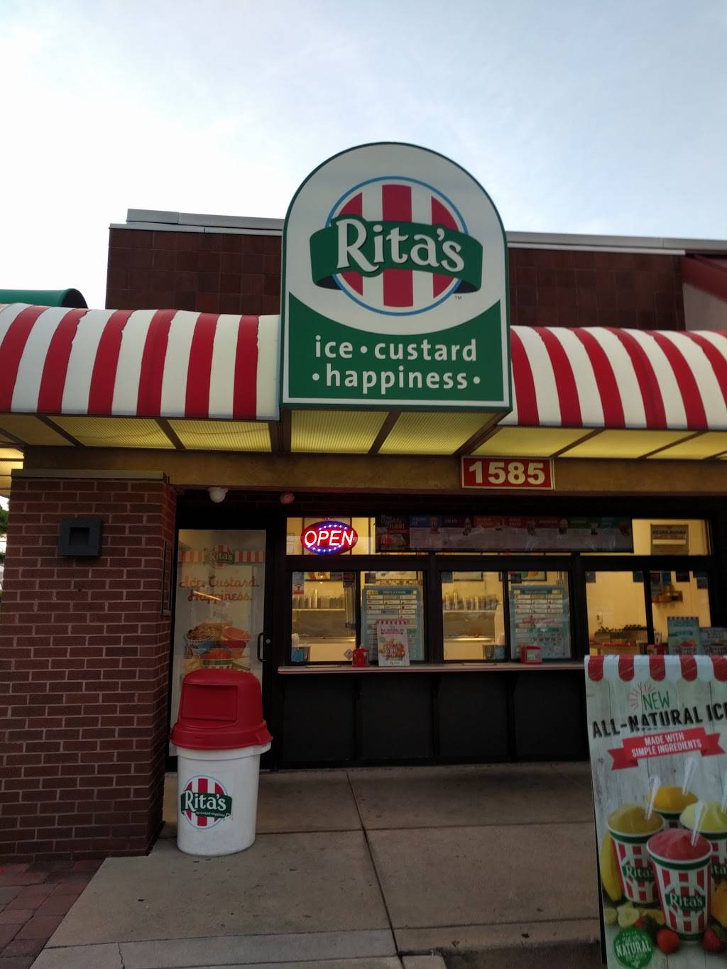 Ritas Italian Ice & Frozen Custard | restaurant | 1585 Manheim Pike, Lancaster, PA 17601, USA | 7175695651 OR +1 717-569-5651