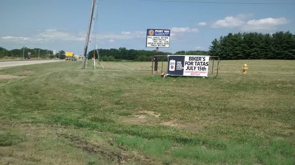 American Legion Post 100 | restaurant | 211 Legion Rd, Washington, IL 61571, USA | 3097458968 OR +1 309-745-8968