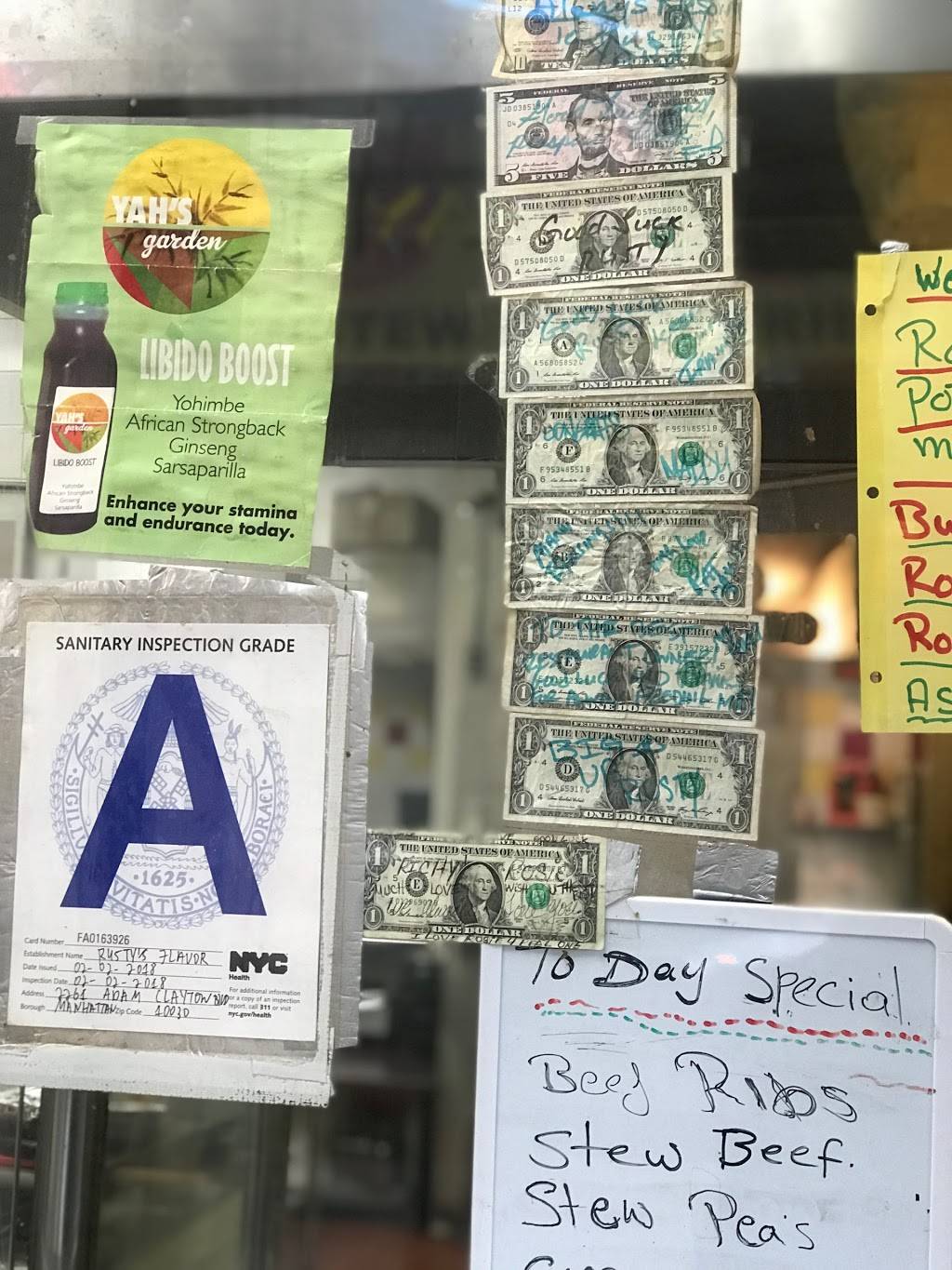 Rustys Flavor | restaurant | 2261 Adam Clayton Powell Jr Blvd, New York, NY 10030, USA | 2123683403 OR +1 212-368-3403