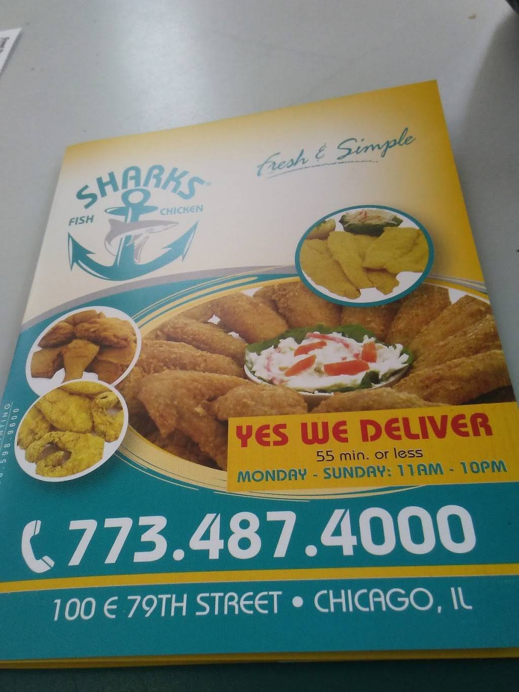 Sharks Fish & Chicken | restaurant | 100 E 79th St, Chicago, IL 60619, USA | 7734874000 OR +1 773-487-4000