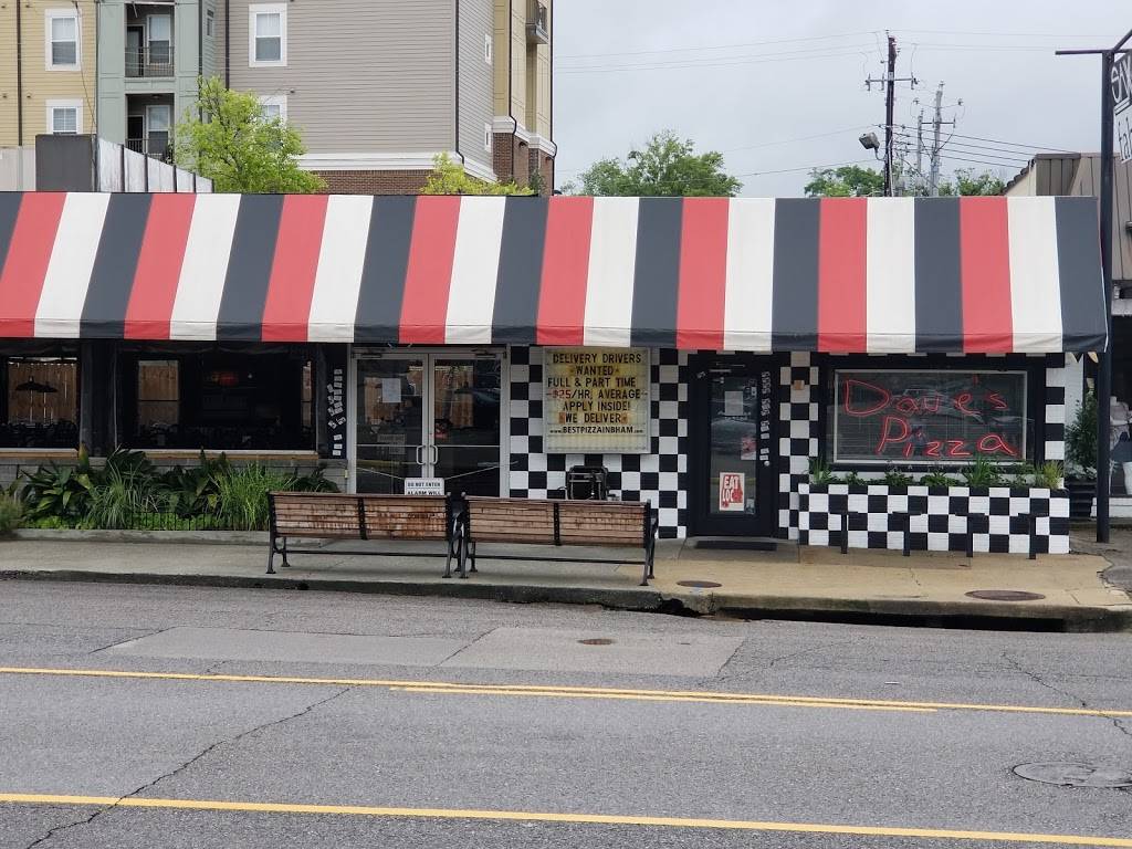 Daves Pizza | restaurant | 1819 29th Ave S, Homewood, AL 35209, USA | 2058713283 OR +1 205-871-3283