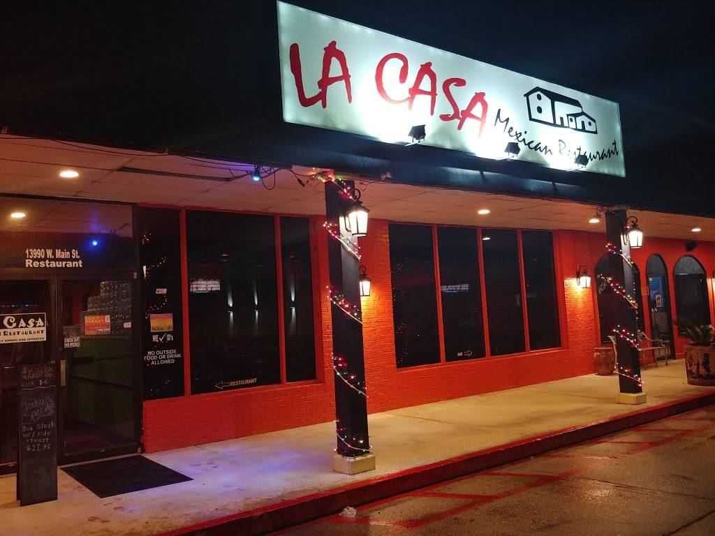La Casa Mexican Restaurant | restaurant | 13990 W Main St, Larose, LA 70373, USA | 9856933001 OR +1 985-693-3001
