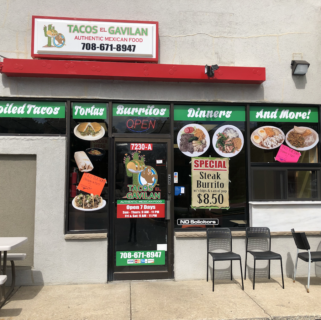 Tacos el Gavilan | restaurant | 7230 W College Dr, Palos Heights, IL 60463, USA | 7086718947 OR +1 708-671-8947