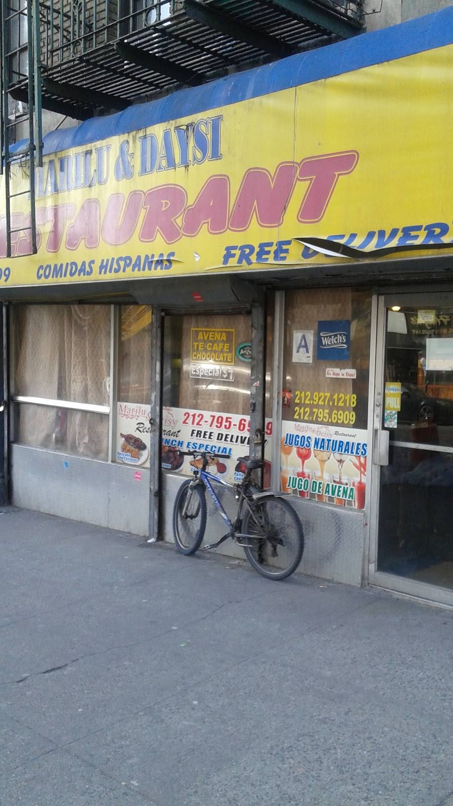 Marilu & Daysi | restaurant | 206 Audubon Ave, New York, NY 10033, USA | 2127956909 OR +1 212-795-6909