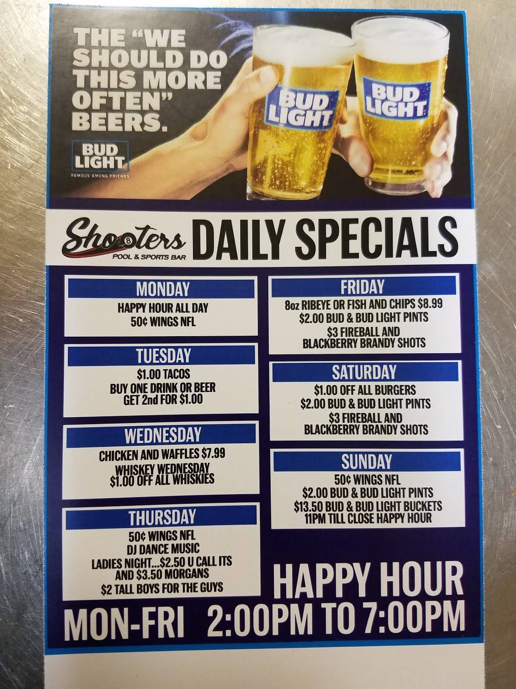 Shooters Pool and Sports Bar | night club | 908 Fort Crook Rd S, Bellevue, NE 68005, USA | 4022917665 OR +1 402-291-7665