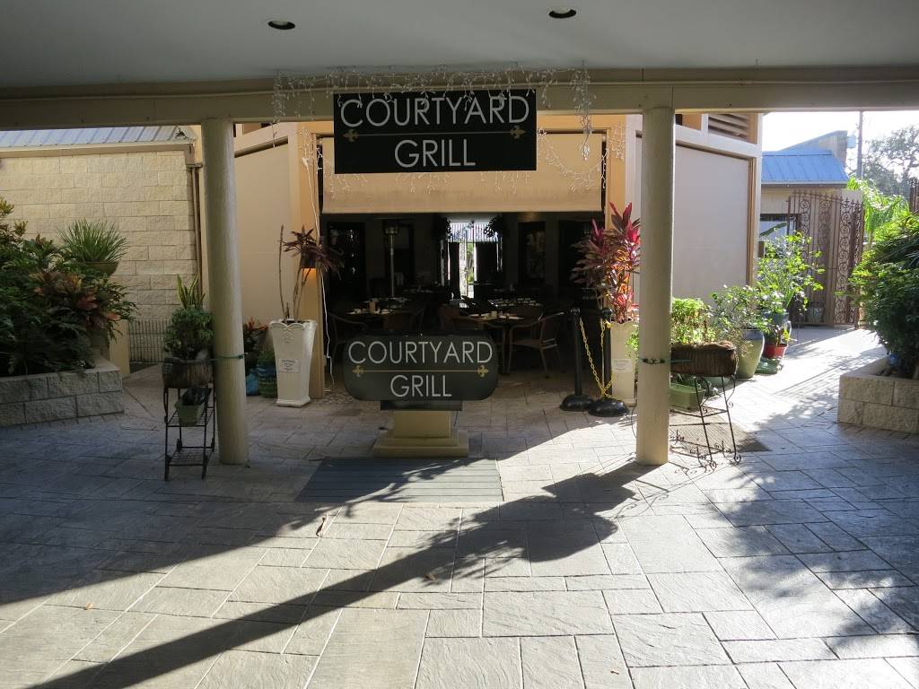 The Courtyard Grill | restaurant | 307 Flagler Ave #105, New Smyrna Beach, FL 32169, USA | 3864276666 OR +1 386-427-6666