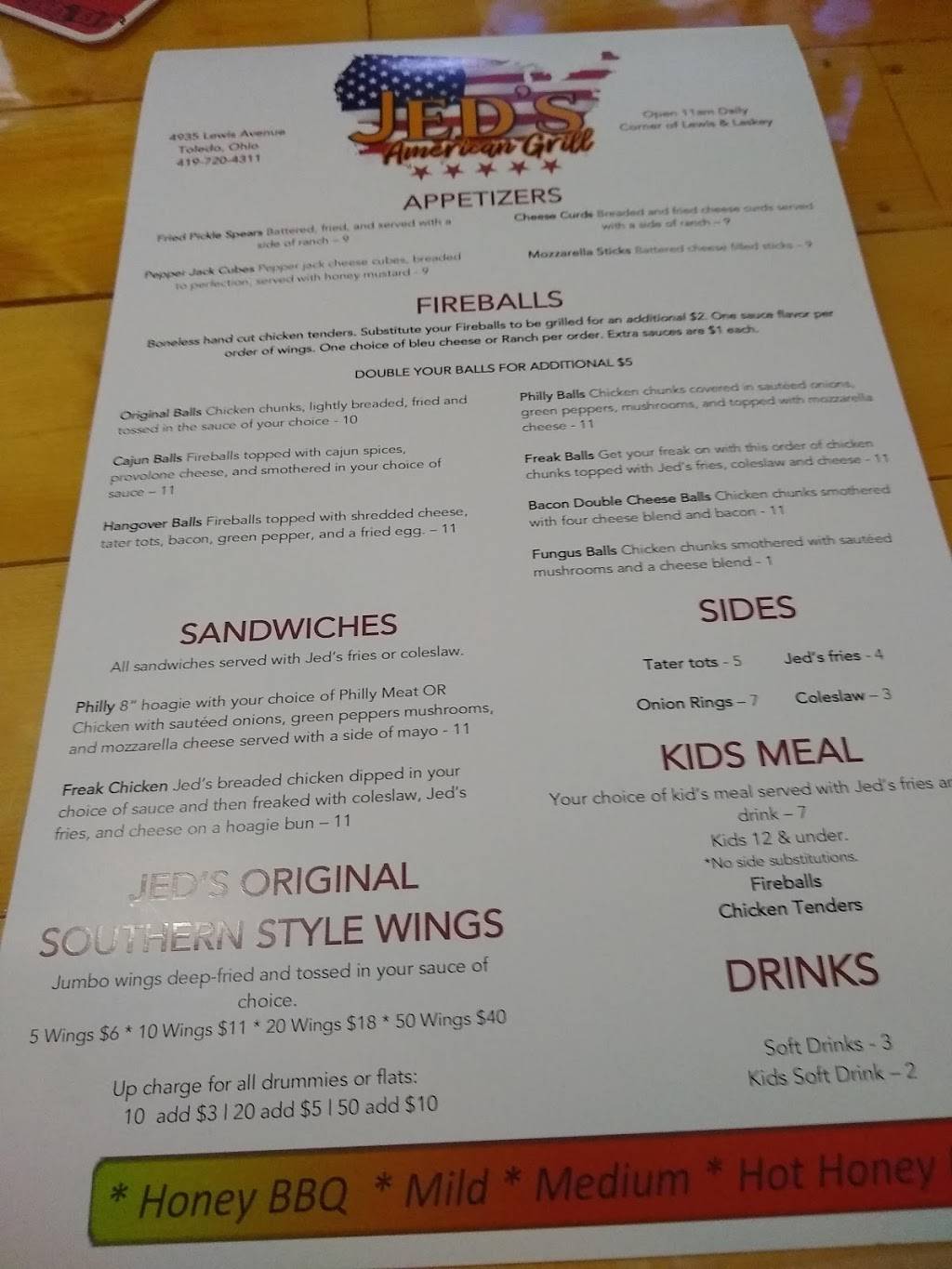 Jeds | restaurant | 4935 Lewis Ave, Toledo, OH 43612, USA | 4197204311 OR +1 419-720-4311