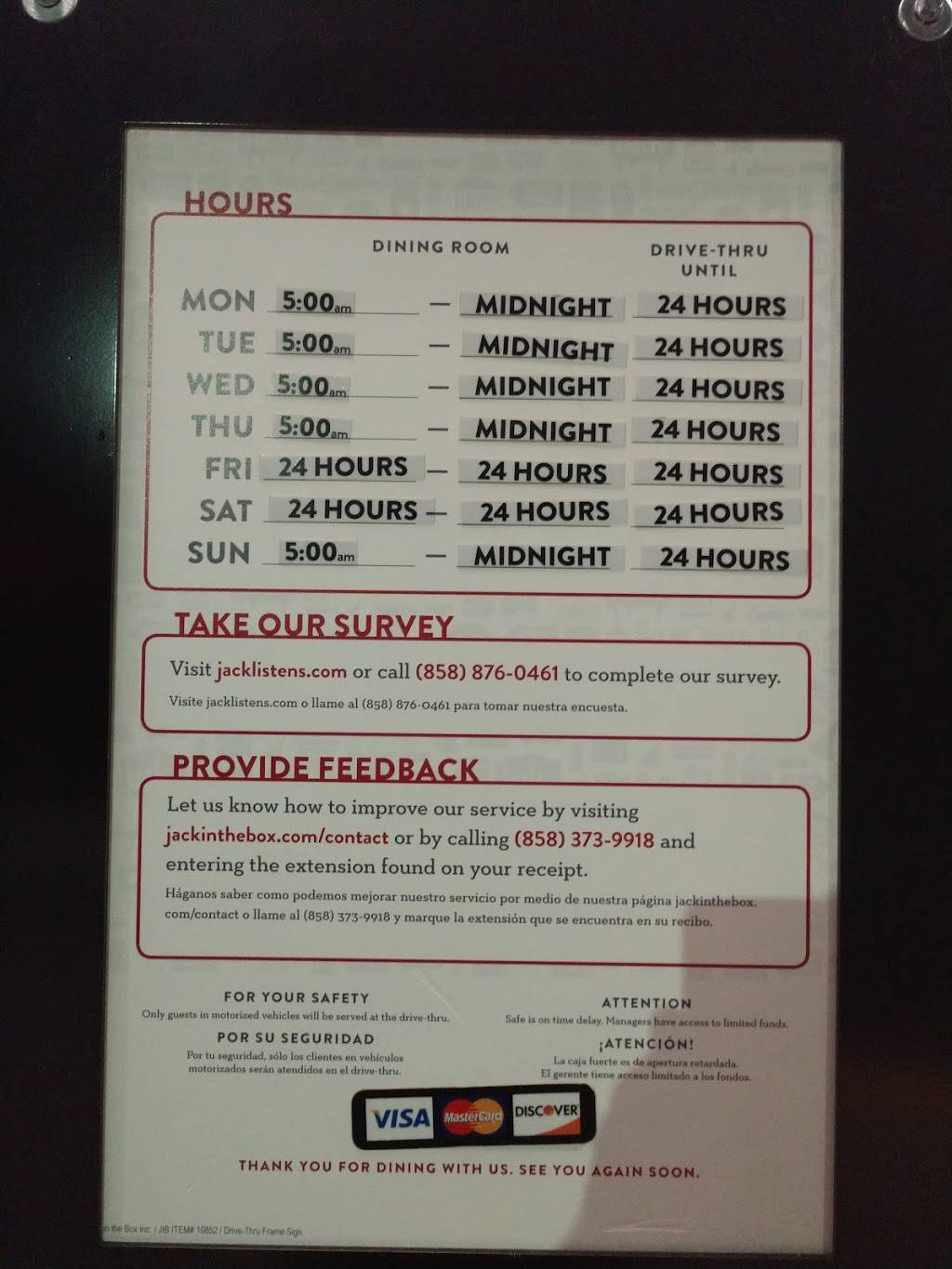 Jack in the Box | restaurant | 4615 Sonoma Ranch Blvd, Las Cruces, NM 88011, USA | 5753730205 OR +1 575-373-0205