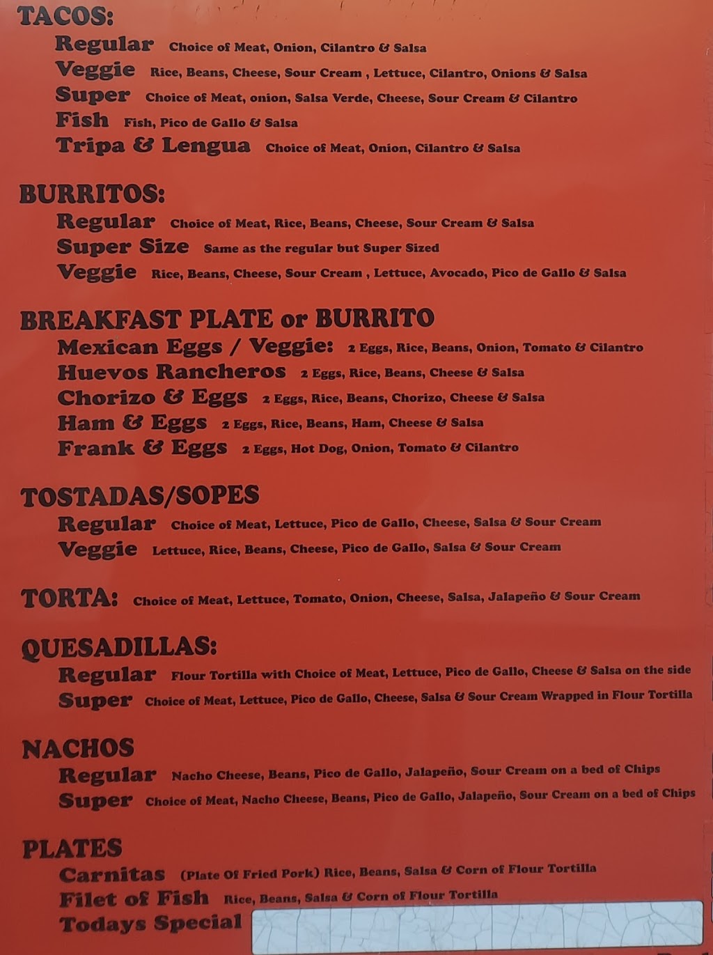 Taqueria la bonita 1 | restaurant | 1911 38th Ave, Oakland, CA 94601, USA | 5102004968 OR +1 510-200-4968