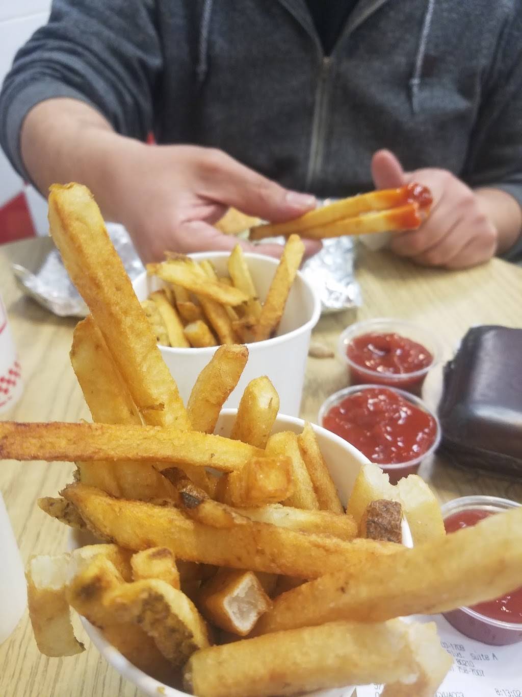 Five Guys | meal takeaway | 2021 S Colorado Blvd, Denver, CO 80222, USA | 3037587007 OR +1 303-758-7007