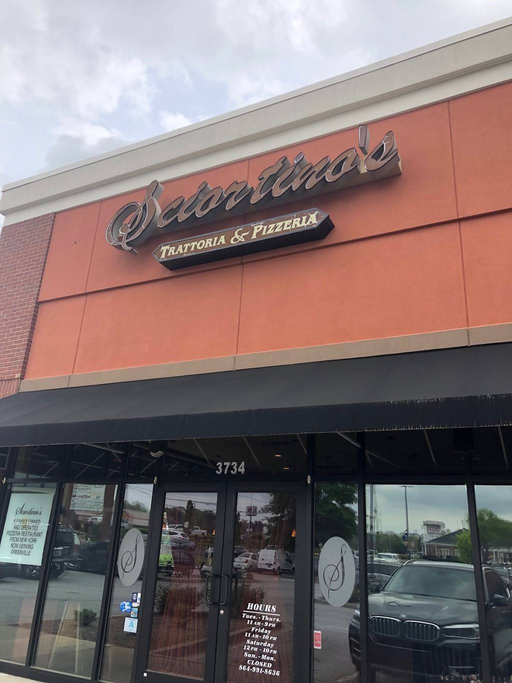 Sciortinos Trattoria & Pizzeria | restaurant | 3734 Pelham Rd, Greenville, SC 29615, USA | 8649918636 OR +1 864-991-8636