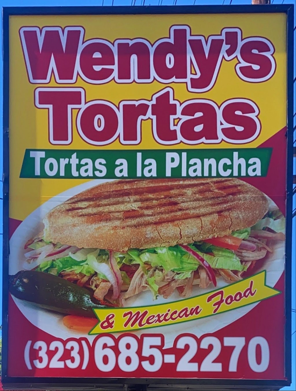 Wendys Tortas | restaurant | 3030 East 4th St, Los Angeles, CA 90063, USA | 3236852270 OR +1 323-685-2270