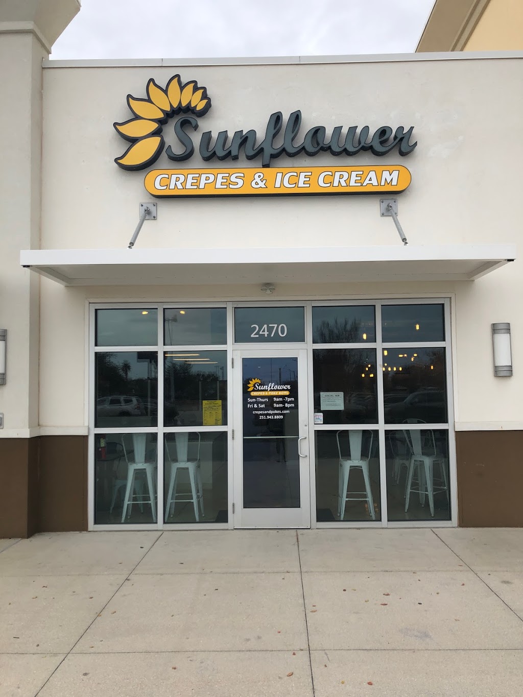 Sunflower Crepes & Poke Bowl | restaurant | 2470 S McKenzie St, Foley, AL 36535, USA | 2519438809 OR +1 251-943-8809