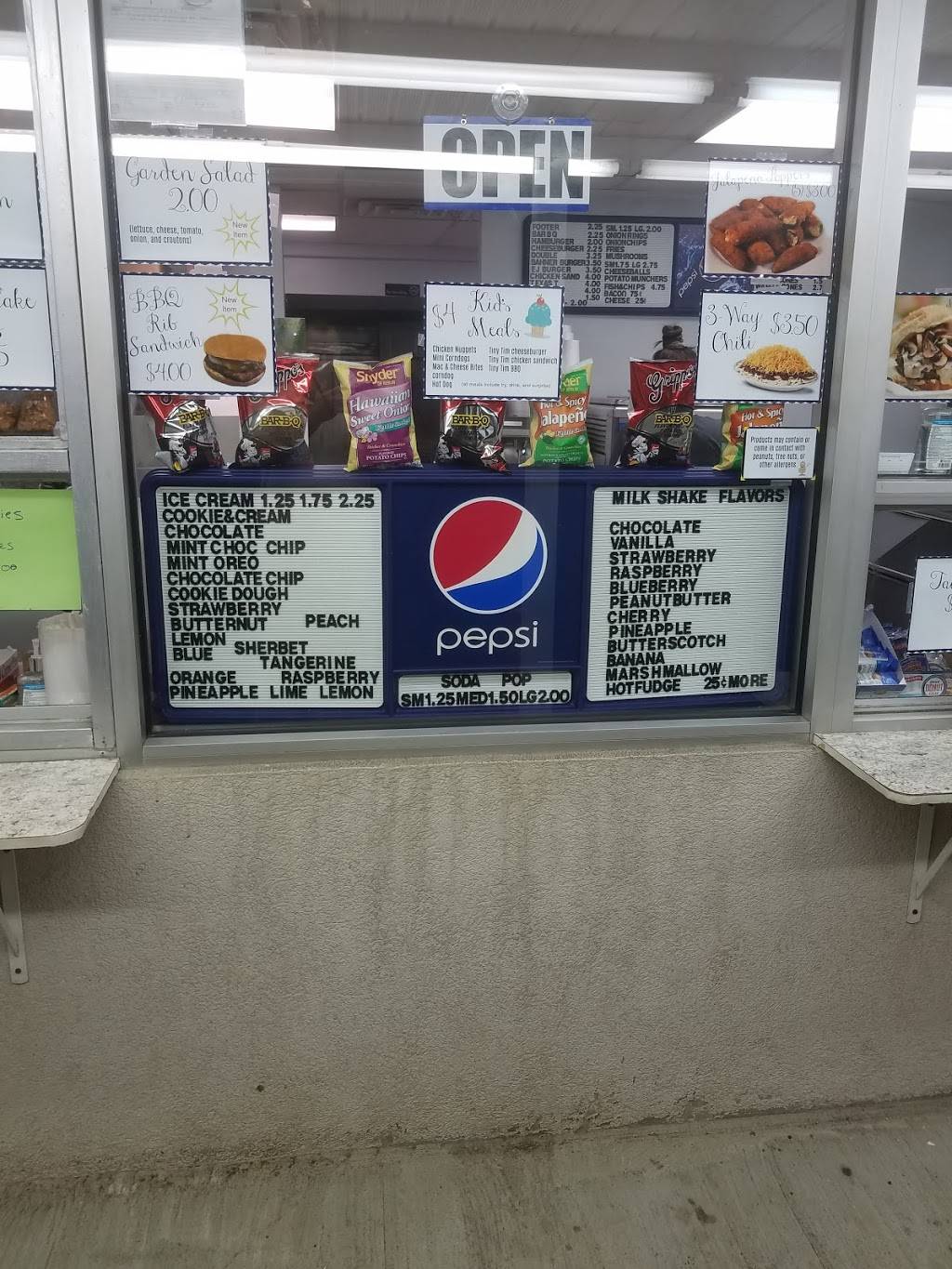 EJs Dairy Bar | restaurant | 28199 US-23, South Shore, KY 41175, USA | 6068310457 OR +1 606-831-0457