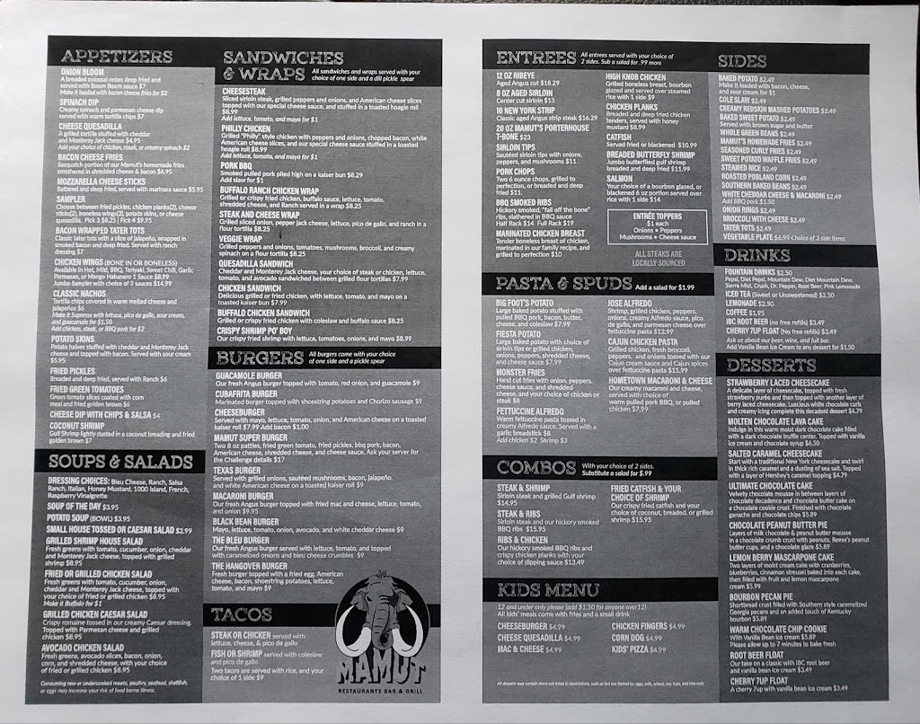 Mamut Restaurante Bar & Grill | restaurant | 648 Maysville Rd, Mt Sterling, KY 40353, USA | 8594328914 OR +1 859-432-8914