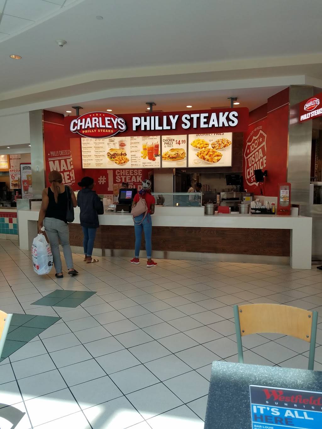 Charley Philly Steak | restaurant | 1 Sunrise Mall, Massapequa, NY 11758, USA | 5167998818 OR +1 516-799-8818