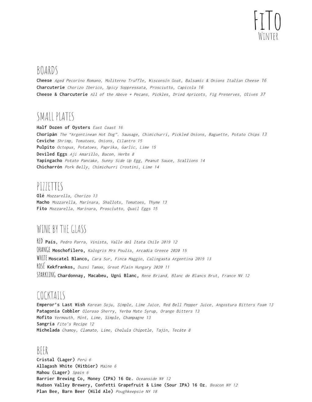 Fito | restaurant | 4736 Broadway, New York, NY 10040, USA | 6467891844 OR +1 646-789-1844