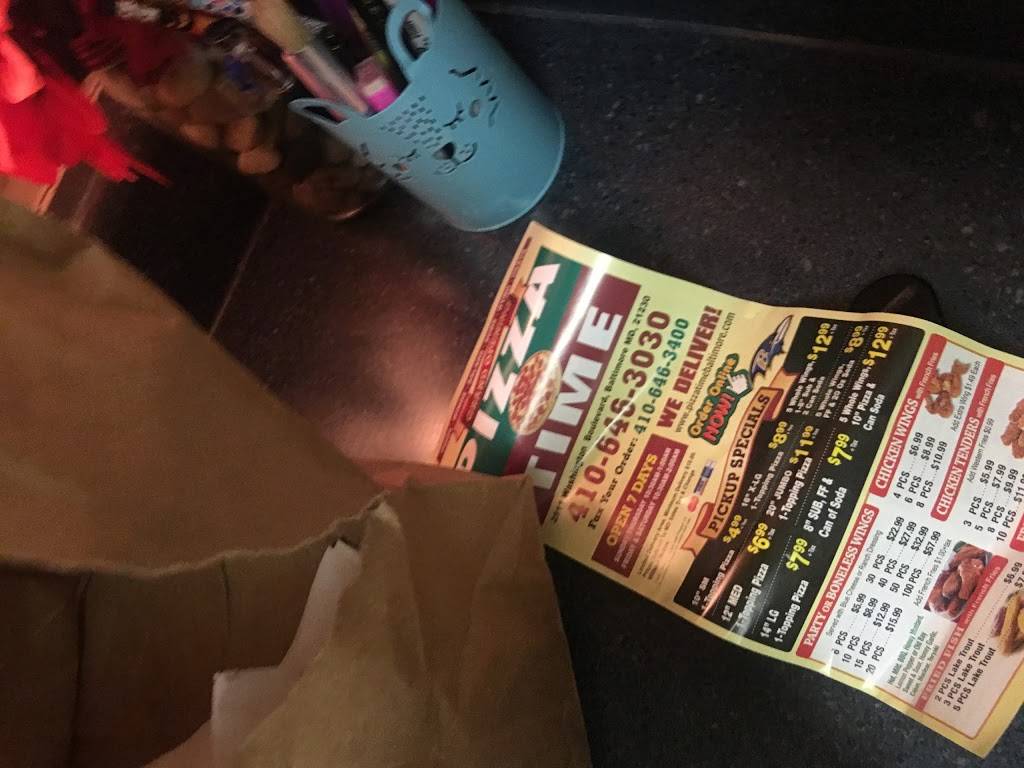 Pizza Time | restaurant | 2511 Washington Blvd, Baltimore, MD 21230, USA | 4106463030 OR +1 410-646-3030
