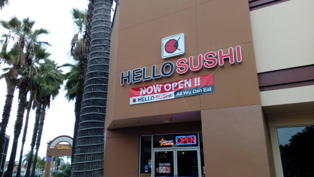 Hello Sushi | restaurant | 1301 S Harbor Blvd, Fullerton, CA 92832, USA | 7147386946 OR +1 714-738-6946