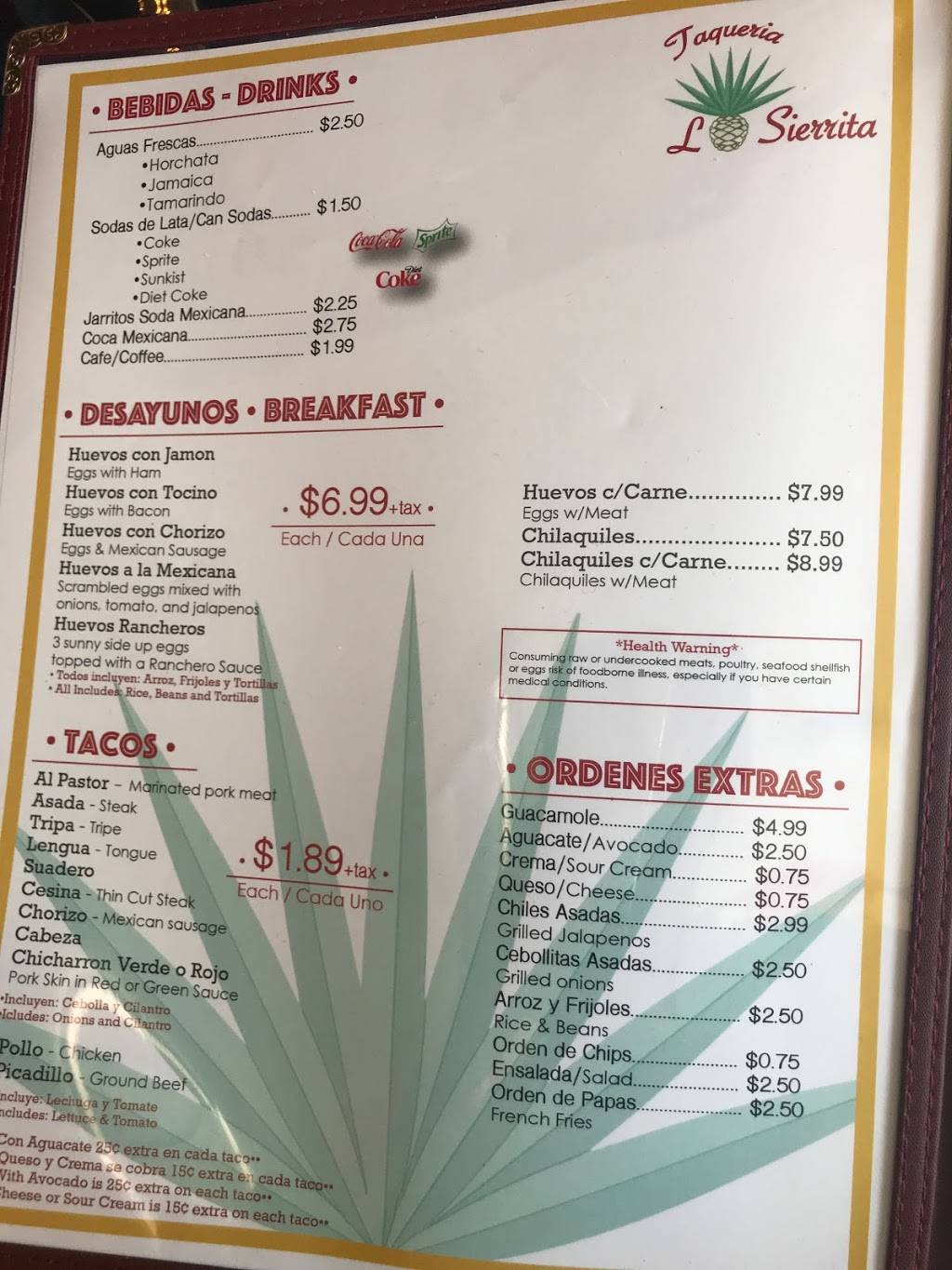 Taqueria La Sierrita | restaurant | 2689 South 13th Street, Milwaukee, WI 53215, USA | 4145097000 OR +1 414-509-7000