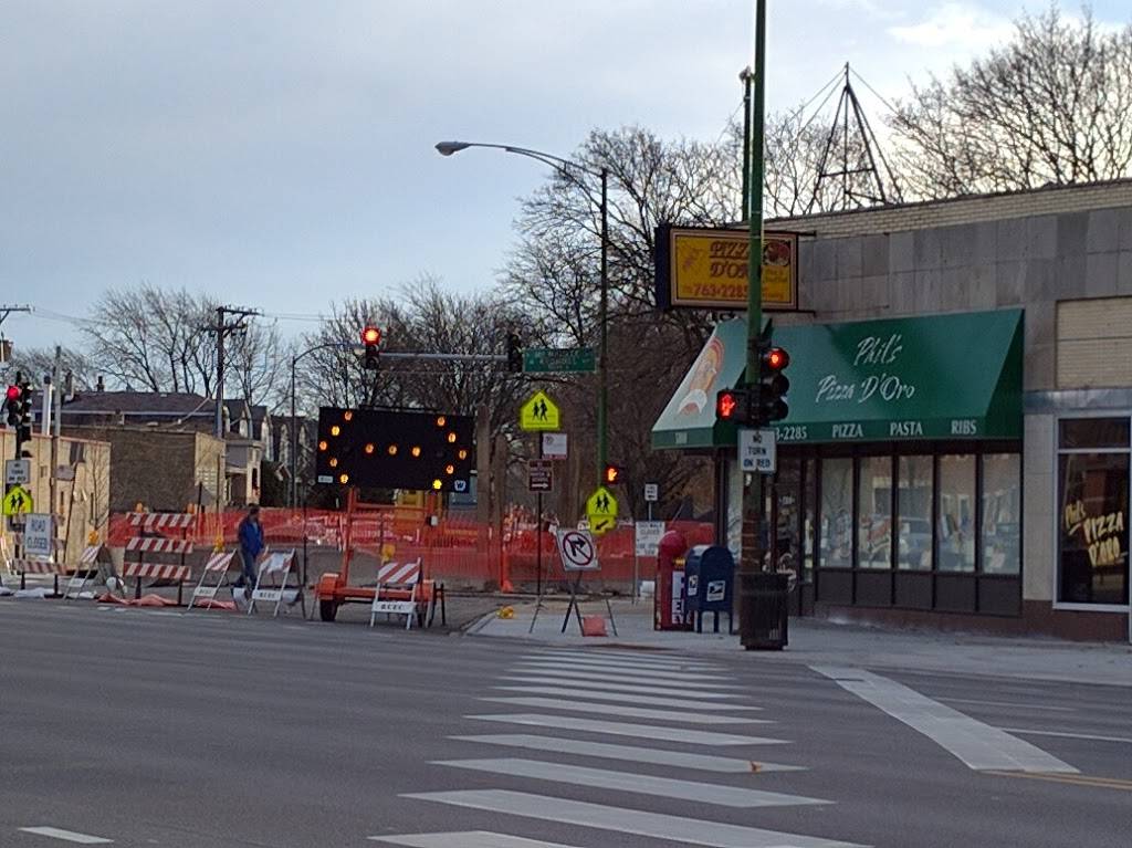 Phils Pizza DOro | restaurant | 5800 N Milwaukee Ave, Chicago, IL 60646, USA | 7737632285 OR +1 773-763-2285