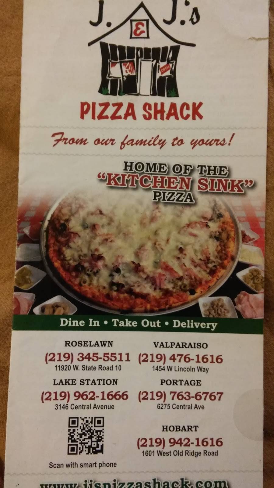JJs Pizza Shack | restaurant | 1454 Lincolnway, Valparaiso, IN 46385, USA | 2194761616 OR +1 219-476-1616