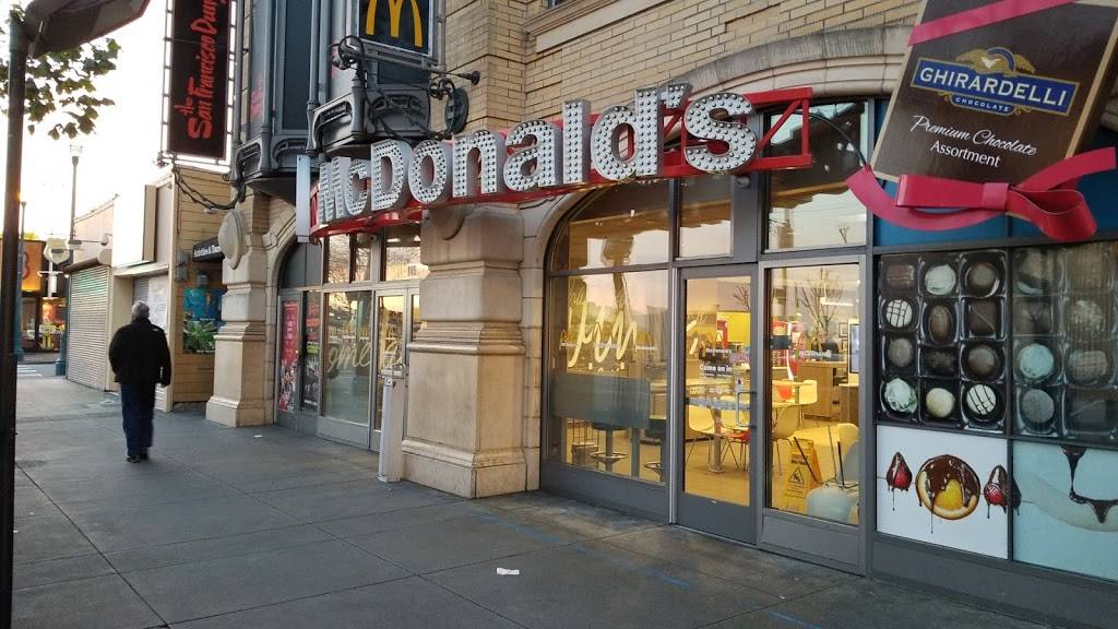 McDonalds | cafe | 145 Jefferson St, San Francisco, CA 94133, USA | 4152926684 OR +1 415-292-6684